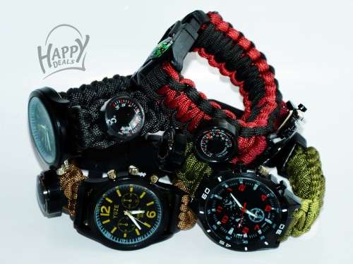 HICKING/CAMPING WATCH WITH THERMOMETER AND COMPASS