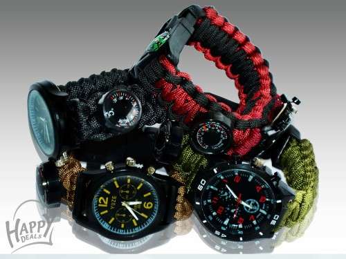 HICKING/CAMPING WATCH WITH THERMOMETER AND COMPASS