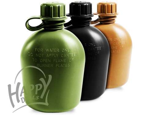 ARMY COMBAT MILITARY WATER BOTTLE DPM US GI BRITISH CAMO WAIST BELT POUCH CLIP