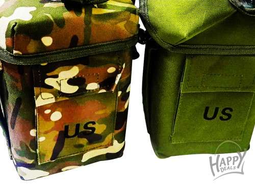 PVC MILITARY WATER BOTTLE WITH CAMOUFLAGE COVER, MILITARY STYLE WATER BOTTLE/ ARMY CANTEEN WATER BOT