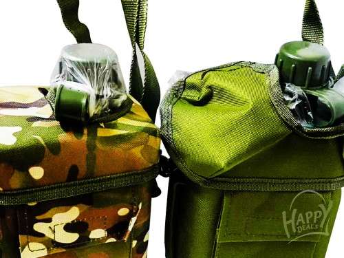 PVC MILITARY WATER BOTTLE WITH CAMOUFLAGE COVER, MILITARY STYLE WATER BOTTLE/ ARMY CANTEEN WATER BOT