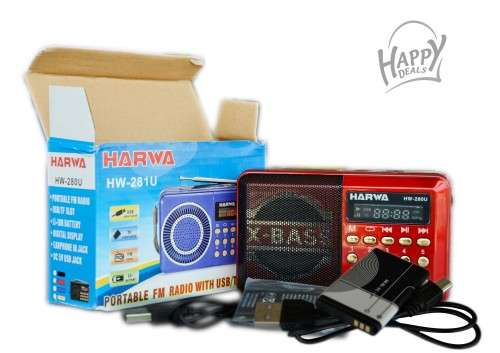 Harwa Portable FM Radio With USB/TF Slot