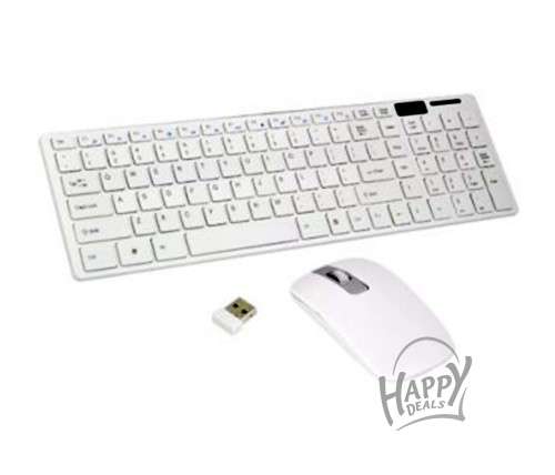 Wireless Mouse & Key Board Kit Available White Only