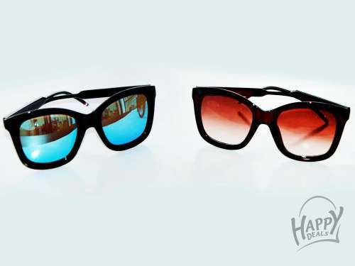 WAYFARER STYLE WITH THIN TEMPLE TIP SUN GLASSES