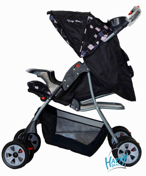 MISMOL TOP DRIVE BABY PRAM WITH GEOMATRIC- SHAPES