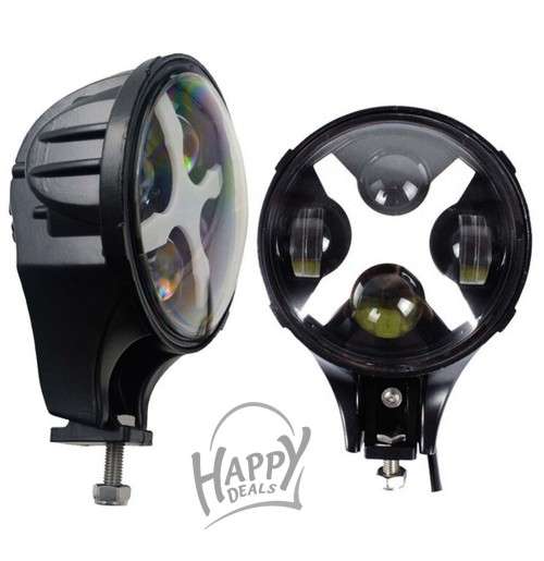 6 DRIVING LIGHT WITH X ANGEL EYES & DRL