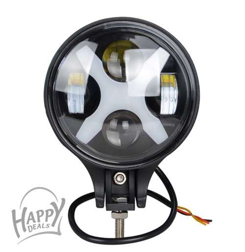 6 DRIVING LIGHT WITH X ANGEL EYES & DRL