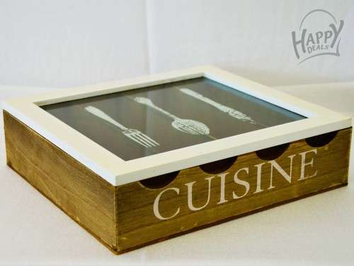 WOODEN CUTLERY BOX