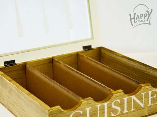 WOODEN CUTLERY BOX
