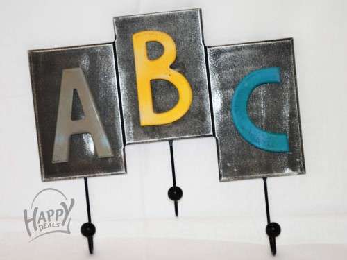 WALL HOOK (ABC) ALPHABET SHAPE