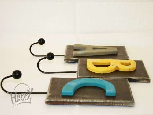 WALL HOOK (ABC) ALPHABET SHAPE