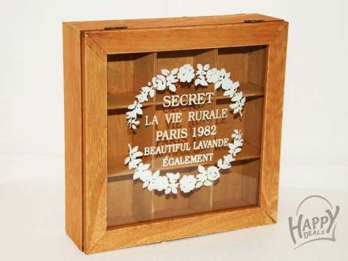 VINTAGE WOODEN STORAGE BOX