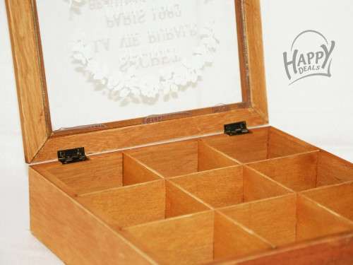 VINTAGE WOODEN STORAGE BOX