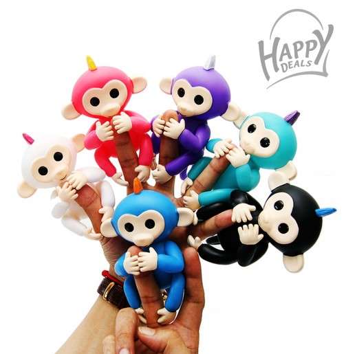 HAPPY MONKEY FINGERLINGS INTERACTIVE ROBOTIC BABY MONKEY TOY