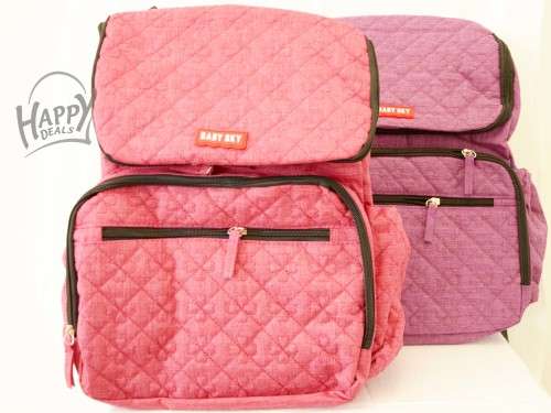 MULTIFUNCTIONAL BABY NAPPY BACKPACK ( Grey/Red/Blue/Purple)