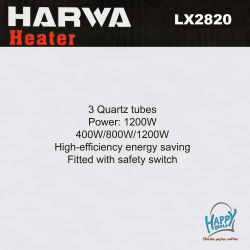 3 Quartz Tubes Heater | Harwa