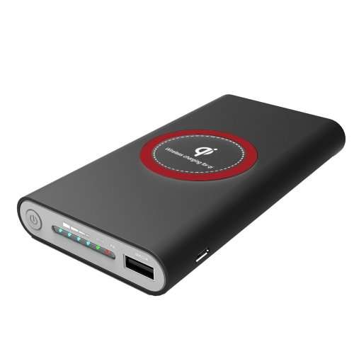 QUANTUM PRO PORTABLE WIRELESS CHARGER POWER BANK Black Only
