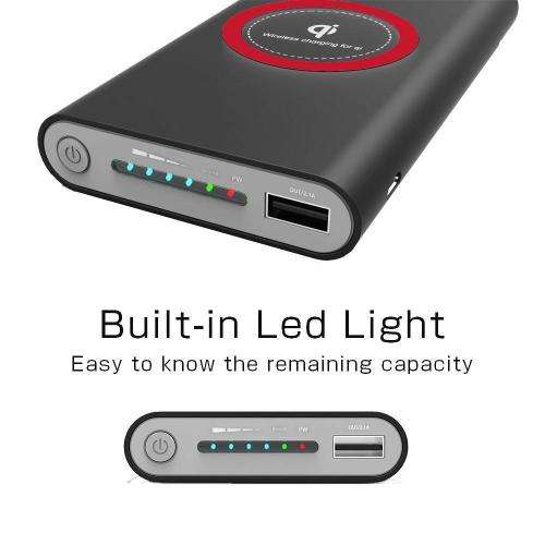 QUANTUM PRO PORTABLE WIRELESS CHARGER POWER BANK Black Only