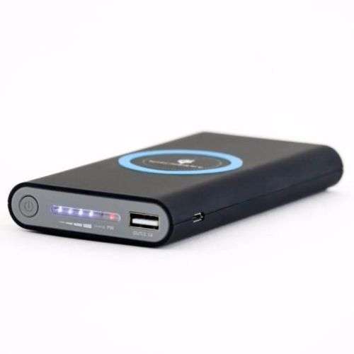 QUANTUM PRO PORTABLE WIRELESS CHARGER POWER BANK Black Only