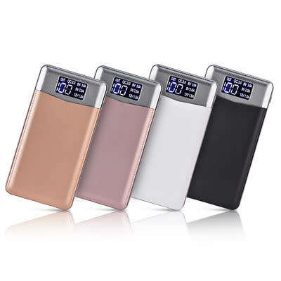 Portable Fast QI Wireless Charger with HD LED Screen & built-in 10000 mAh Power Bank