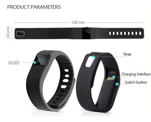 Bluetooth Smart Bracelet Fitness Activity Tracker
