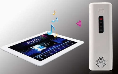 Bluetooth Speaker Portable Mobile Power Bank with Flashlight and Stand Function