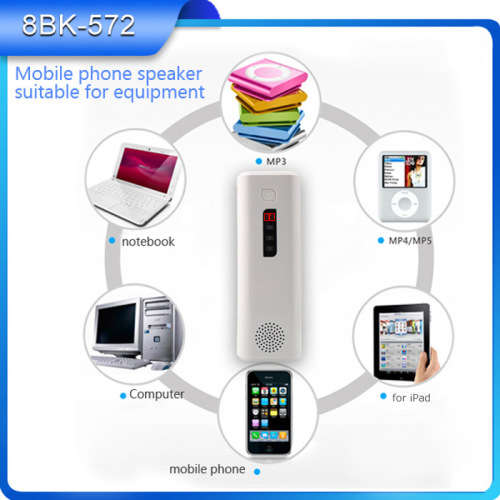 Bluetooth Speaker Portable Mobile Power Bank with Flashlight and Stand Function