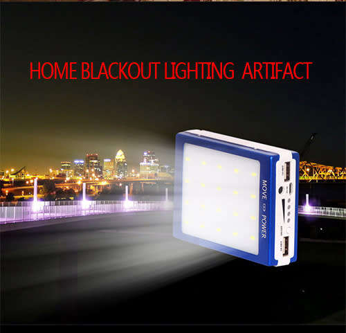 Dual USB Port Solar Battery Charger Portable Backup Power Bank with Solar Charging Technology