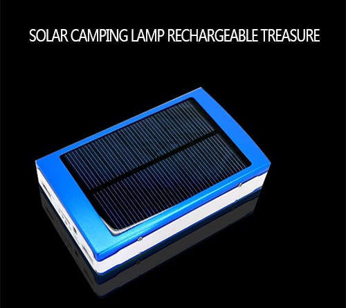 Dual USB Port Solar Battery Charger Portable Backup Power Bank with Solar Charging Technology