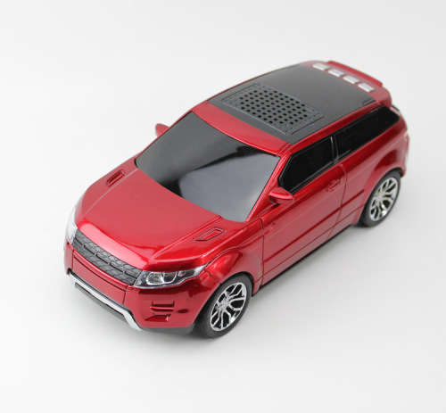 Music Car Speaker With TF/USB/FM Radio Red Front Lights