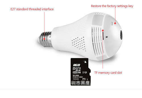 LED Bulb IP Security Camera