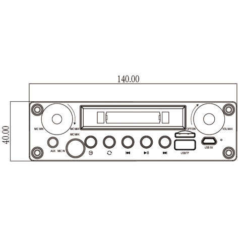 Multimedia Bluetooth Speaker-BS11 With LED Radio