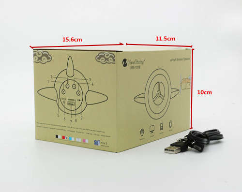 Bluetooth Speaker With aircraft propeller design Portable Loudspeaker (Green,Black,Blue,Orange)