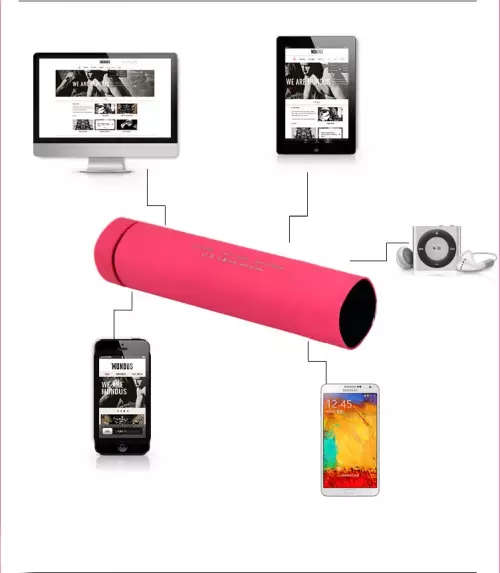 3in1 Mini Tube power Charger Portable Speaker smart phone stand