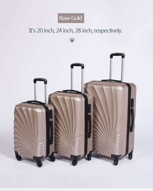 Stylish 3 Piece Lightweight Luggage Set | 20'',24'',28''
