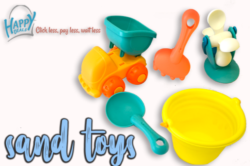 Colourful 5 Piece Kids Sand Toys
