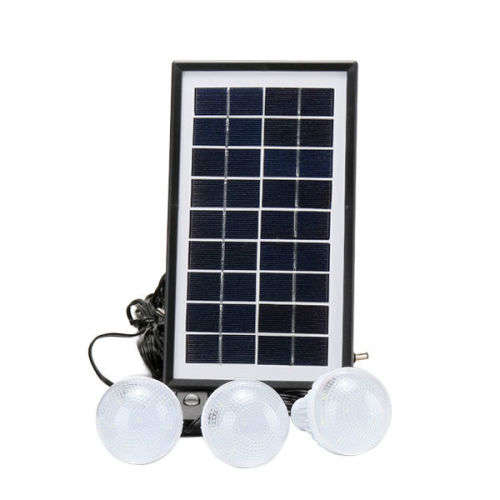 GDLITE GD-8017 Plus Solar Lighting System Kit (Black)