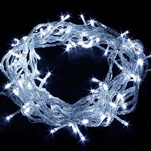 LED String Decorative Wedding Christmas Party Fairy Lights 10M Extendable-White