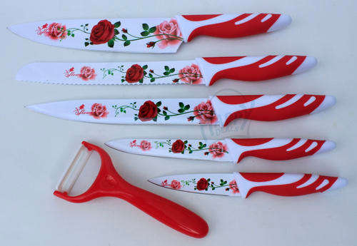 Professional Knife!!! colorful 6 piece  knives set stainless steel!!!!