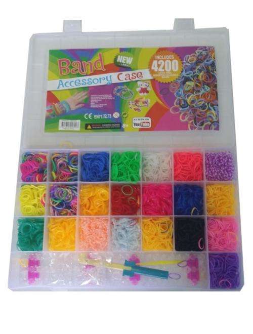 LATEX FREE LOOM BANDS 4200 PIECE KIT