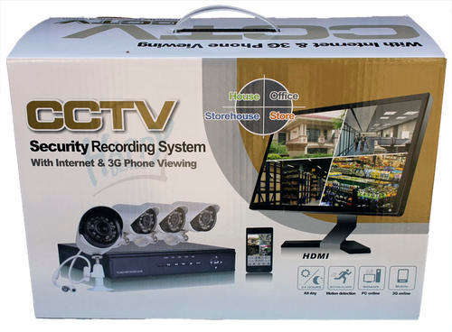 4CH full D1 H.264 DVR Security System with 4 CMOS Indoor/Outdoor Night Vision Surveillance Camera's
