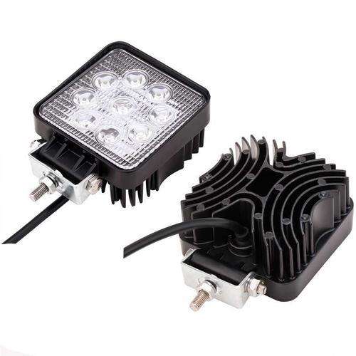 27W LED CREE WORK LIGHT BAR SQUARE LAMP FLOOD TRUCK BOAT OFFROAD 12V 24V