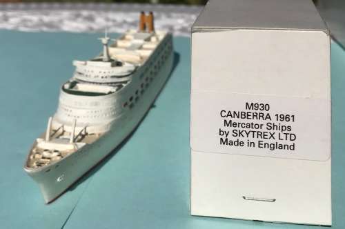 Mercator Ships by Skytrex Ltd model Ship `Canberra` 1961, M 930 in original box 1 in 1250 scale