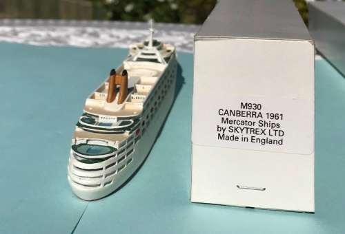 Mercator Ships by Skytrex Ltd model Ship `Canberra` 1961, M 930 in original box 1 in 1250 scale