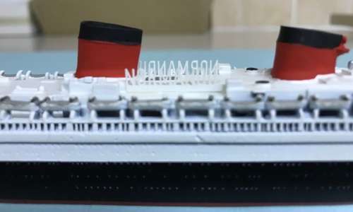 Mercator Ships by Skytrex Ltd model Ship `Normandie` 1936, M 519 in original box 1 in 1250 scale
