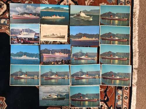 Union Castle ship postcards