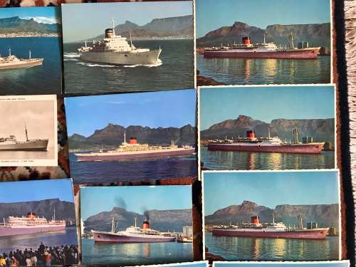 Union Castle ship postcards