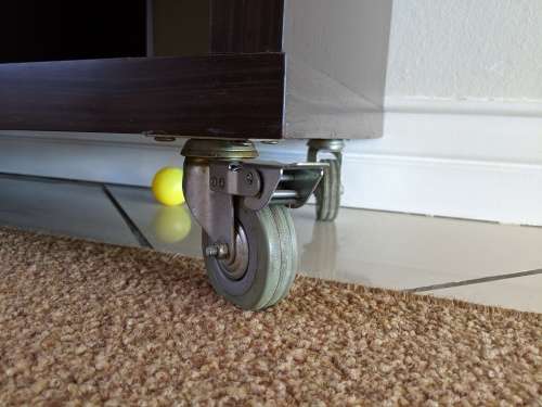 Stunning Dark Mahogany Server with Two Drawers and Wine Rack