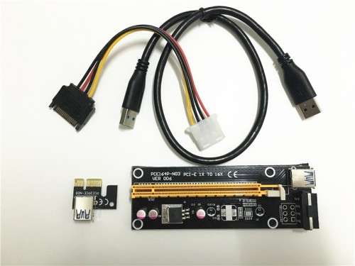 GPU Mining 1x - 16x PCIx Risers (USB and SATA Powered)
