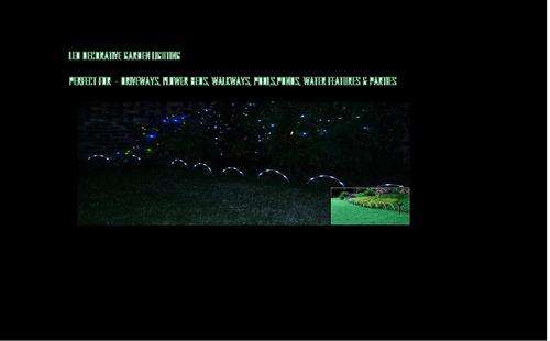 SOLAR POWERED GARDEN LIGHTS (8 FLEXIBLE TUBES)